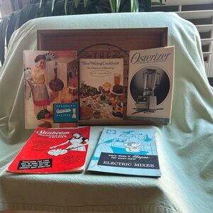 Vintage Cookbooks Collection of small appliances sunbeam  osterizer, Montgomery